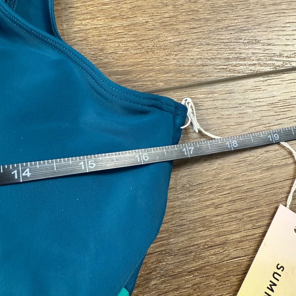 Summersalt The Perfect Wrap One-Piece Swimwear Green Size 16 NWT Women's Swim - Picture 9 of 10